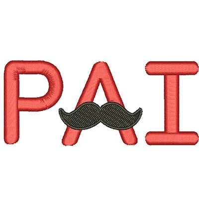 Matriz de matriz Matriz De Bordado Pai Mustache